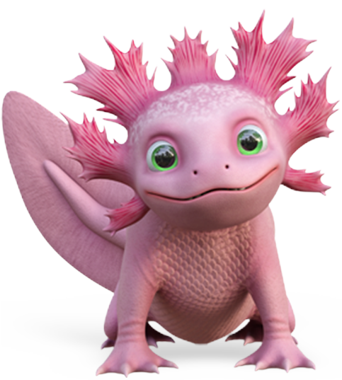 Ilustración de un ajolote